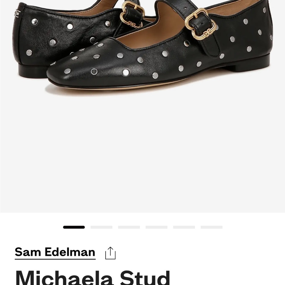Sam Edelman Black Michaela Studded Flats